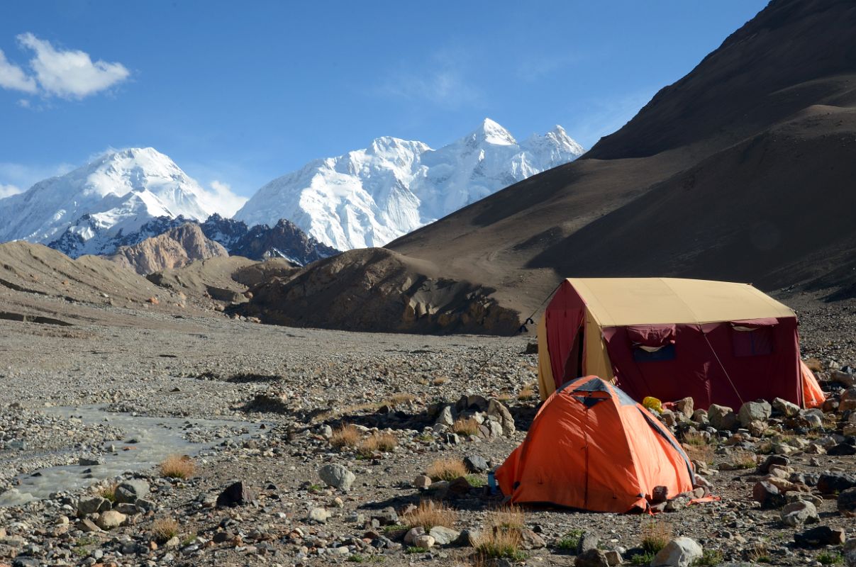 01 Gasherbrum North Base Camp 4294m In China With Gasherbrum I Hidden Peak, Gasherbrum II E, Gasherbrum II and Gasherbrum III North Faces 